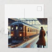 Gewartet für den Zug, Postkarte (Vorne/Hinten)