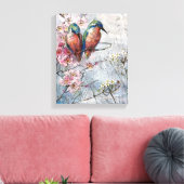 Gewartet für die Darstellung des Oberen Kingfisher Leinwanddruck (Insitu (Wohnzimmer))