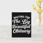 Gewartet für die große schöne Bemerkung Karte (Gelbe Blume)