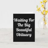 Gewartet für die große schöne Bemerkung Karte (Gelbe Blume)