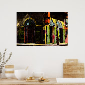 Gewartet für die Nacht im französischen Viertel Poster (Küche)