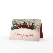 Gewartet für die Weihnachtskarte meiner Baby-Mutte