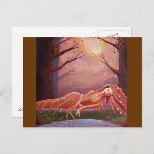 Gewartet für einen Traum - Fantasy Art Postcard Postkarte (Vorne/Hinten)