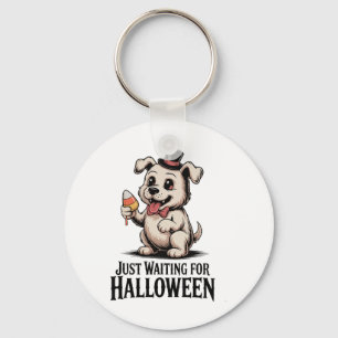 Gewartet für Halloween Candy Dog Spaß Schlüsselanhänger