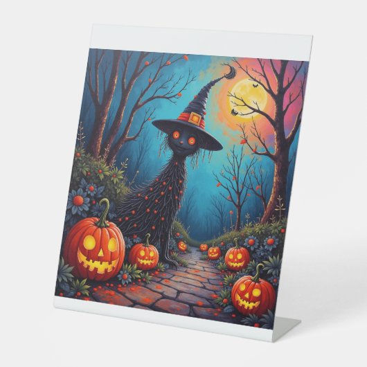 Gewartet für Halloween Sockelschild (Vorderseite)