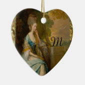 Gewartet für Ihn Monogram Keramik Ornament (Rechts)