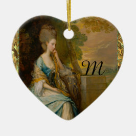 Gewartet für Ihn Monogram Keramik Ornament