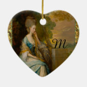 Gewartet für Ihn Monogram Keramik Ornament (Hinten)