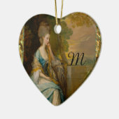 Gewartet für Ihn Monogram Keramik Ornament (Links)