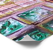 Gewartet für ihre wahre Liebe - Geisha Print Poster (Ecke)