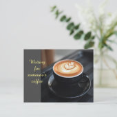 Gewartet für jemanden postkarte (Stehend Vorderseite)