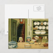 Gewartet für Kuchen Postkarte (Vorne/Hinten)