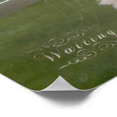 Gewartet für mein menschliches poster (Ecke)