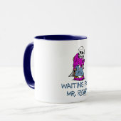 Gewartet für Mr.Right Tasse (Vorderseite Links)