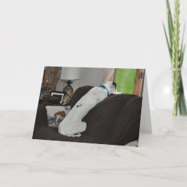 Gewartet für Santa Feiertagskarte