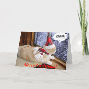 Gewartet für Santa Feiertagskarte