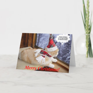 Gewartet für Santa Feiertagskarte