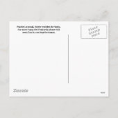 Gewartet für Santa Feiertagspostkarte (Rückseite)