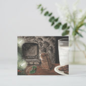 Gewartet für Santa Feiertagspostkarte (Stehend Vorderseite)