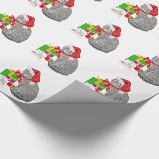 Gewartet für Santa Geschenkpapier (Ecke)