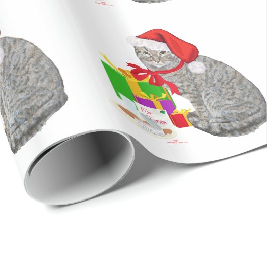 Gewartet für Santa Geschenkpapier (Rolleneckpunkt)