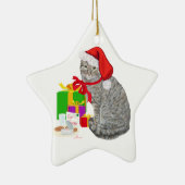 Gewartet für Santa Keramik Ornament (Rechts)