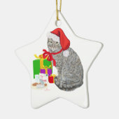 Gewartet für Santa Keramik Ornament (Links)