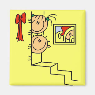 Gewartet für Santa T - Shirt und Geschenke Magnet