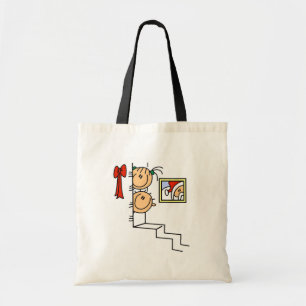 Gewartet für Santa T - Shirt und Geschenke Tragetasche