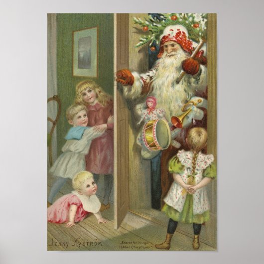 Gewartet für Santa | Weihnachten Poster (Vorne)