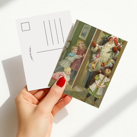 Gewartet für Santa | Weihnachten Postkarte