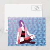 "Gewartet für Sie" Postkarte (Vorne/Hinten)