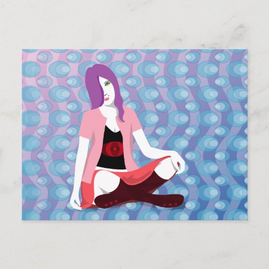 "Gewartet für Sie" Postkarte (Vorderseite)