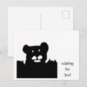 Gewartet für Sie Postkarte (Vorne/Hinten)