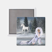 Gewartet für Star - Winter Fantasy Magnet (Vorderseite/Rückseite)