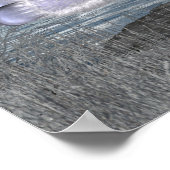 Gewartet für Star - Winter Fantasy Print Poster (Ecke)