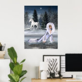 Gewartet für Star - Winter Fantasy Print Poster (Heimbüro)
