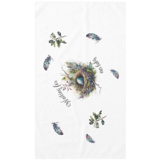 Gewartet für unser Baby Tablecloth Tischdecke (Vorderseite)