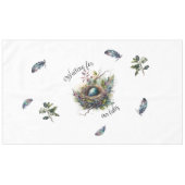 Gewartet für unser Baby Tablecloth Tischdecke (Vorderseite (Horizontal))