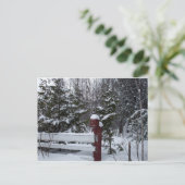 Gewartet für Weihnachtsbaum Feiertagspostkarte (Stehend Vorderseite)