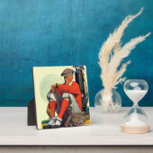 Gewartet Golfer Behalten Fotoplatte (InSitu)