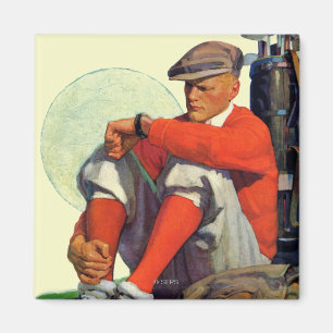 Gewartet Golfer Behalten Magnet