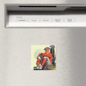 Gewartet Golfer Behalten Magnet (In Situ (Geschirrspüler))