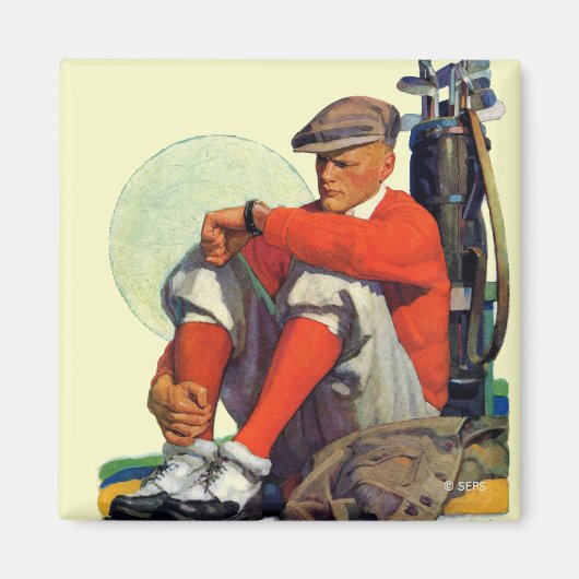 Gewartet Golfer Behalten Magnet (Vorne)