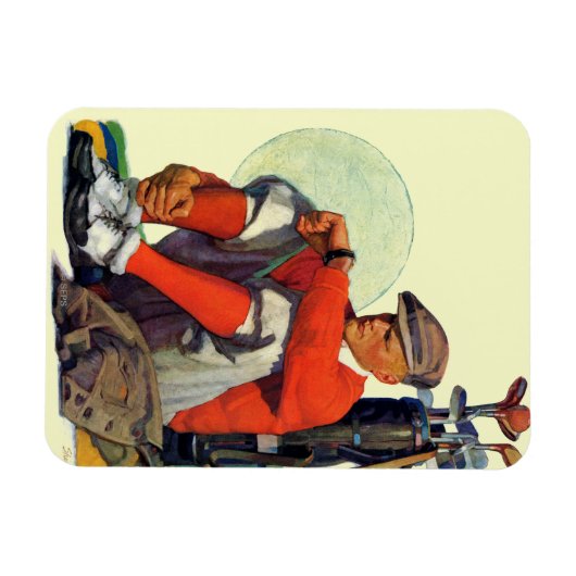 Gewartet Golfer Behalten Magnet (Horizontal)
