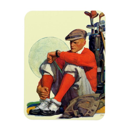 Gewartet Golfer Behalten Magnet (Vertikal)