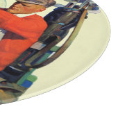 Gewartet Golfer Behalten Schneidebrett (Ecke)