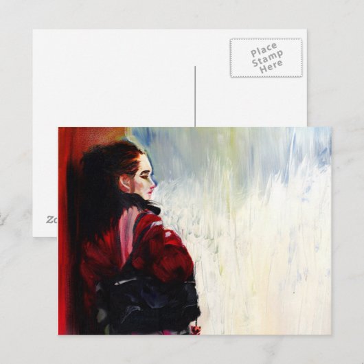 Gewartet Postkarte (Vorne/Hinten)