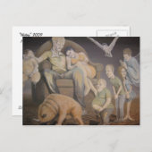 Gewartet Postkarte (Vorne/Hinten)