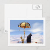Gewartet Postkarte (Vorne/Hinten)